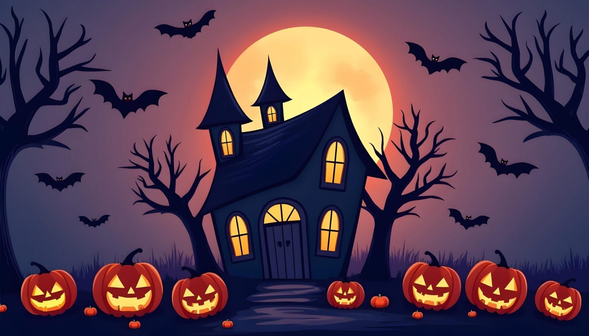 halloween-geister-landschaft-illustration